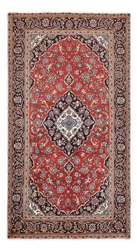 Alfombra persa - Keshan - 266 x 147 cm - rojo