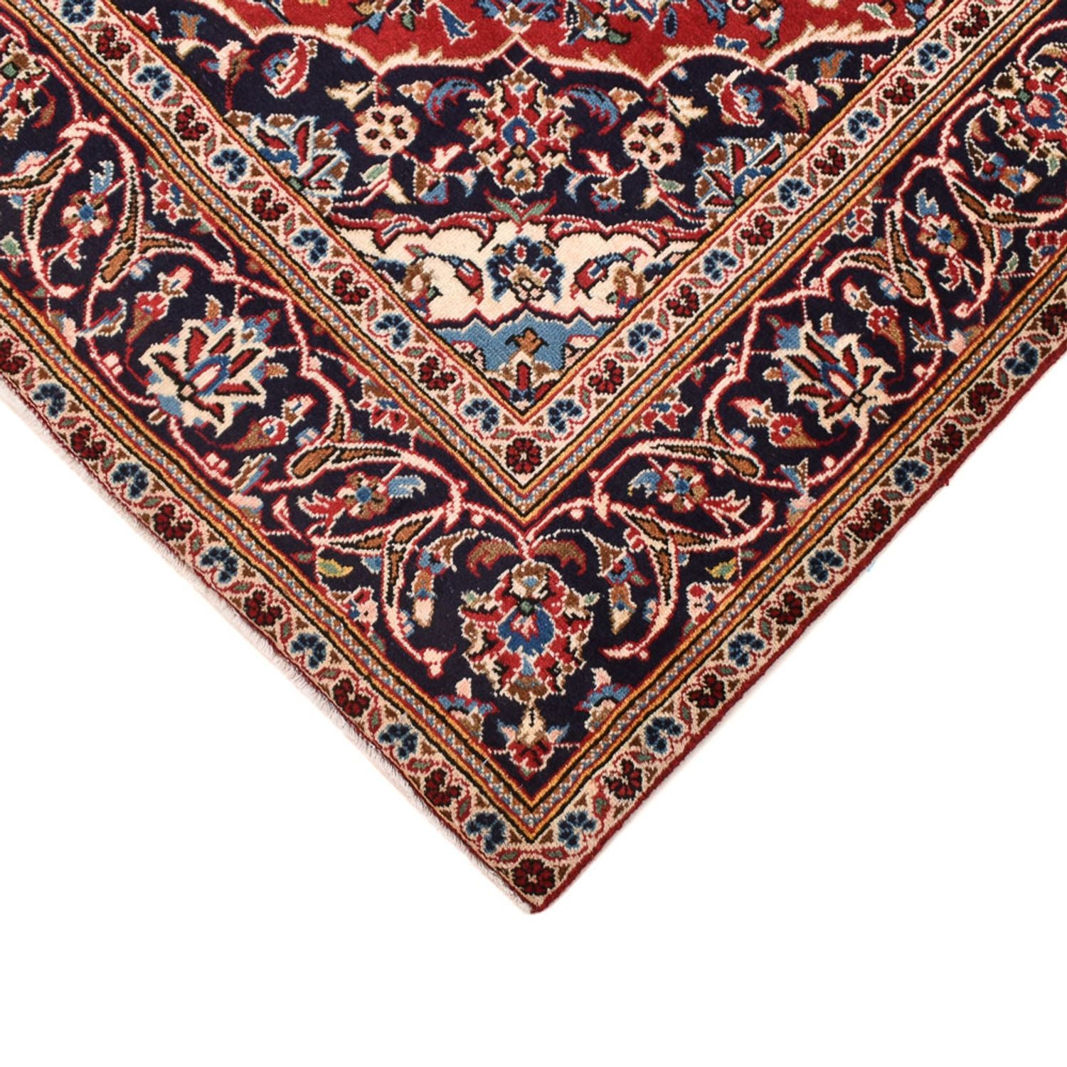 Alfombra persa - Keshan - 266 x 147 cm - rojo