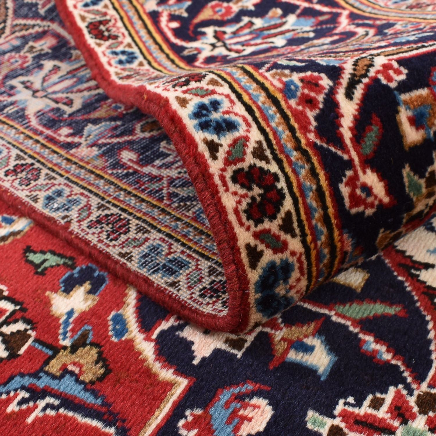 Alfombra persa - Keshan - 266 x 147 cm - rojo