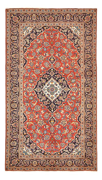 Alfombra persa - Keshan - 260 x 147 cm - rojo claro