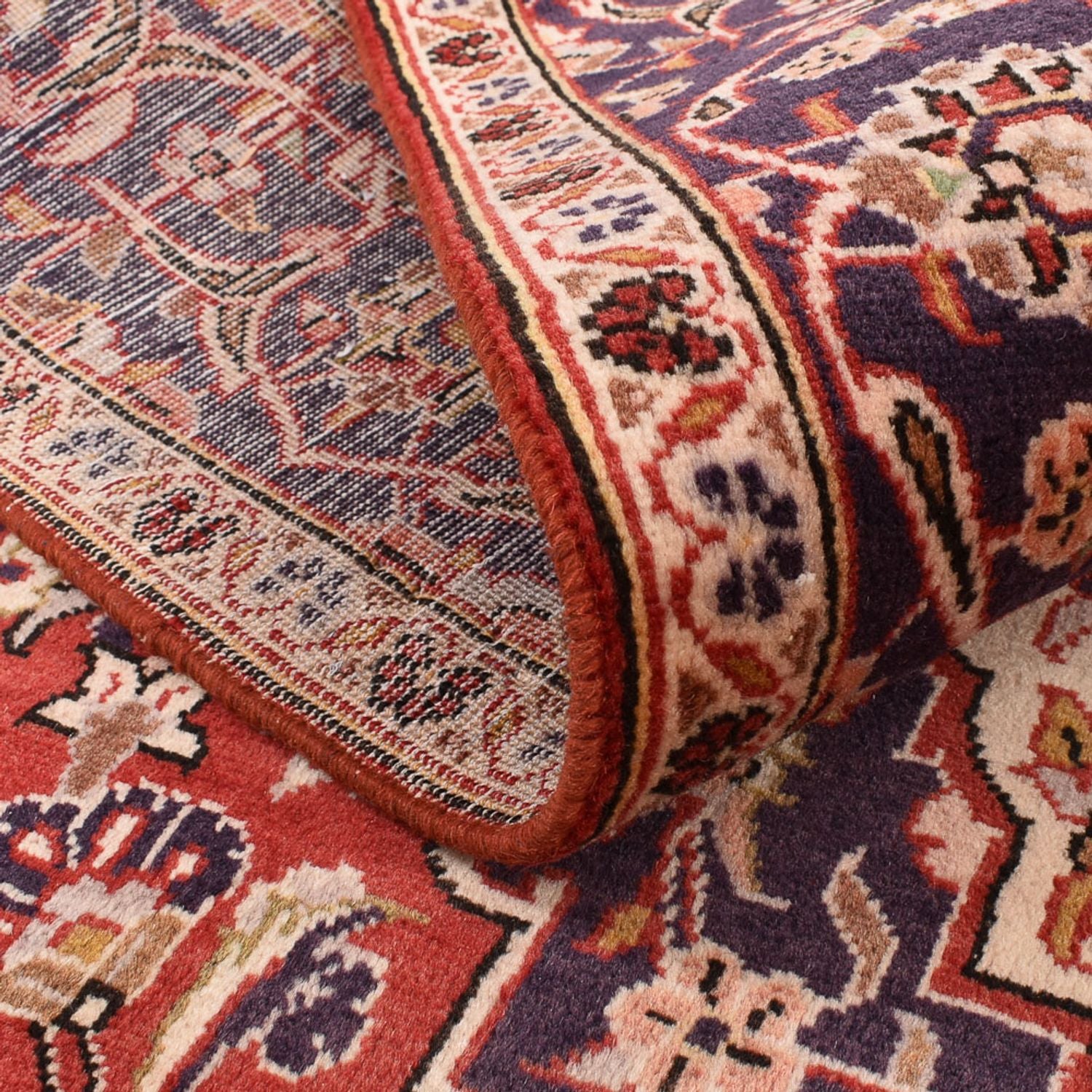 Alfombra persa - Keshan - 250 x 148 cm - rojo