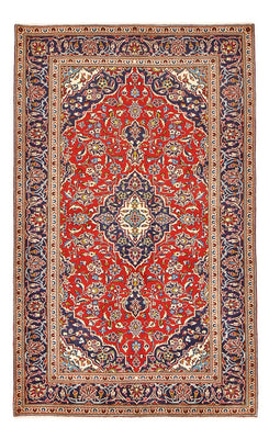 Alfombra persa - Keshan - 243 x 148 cm - rojo