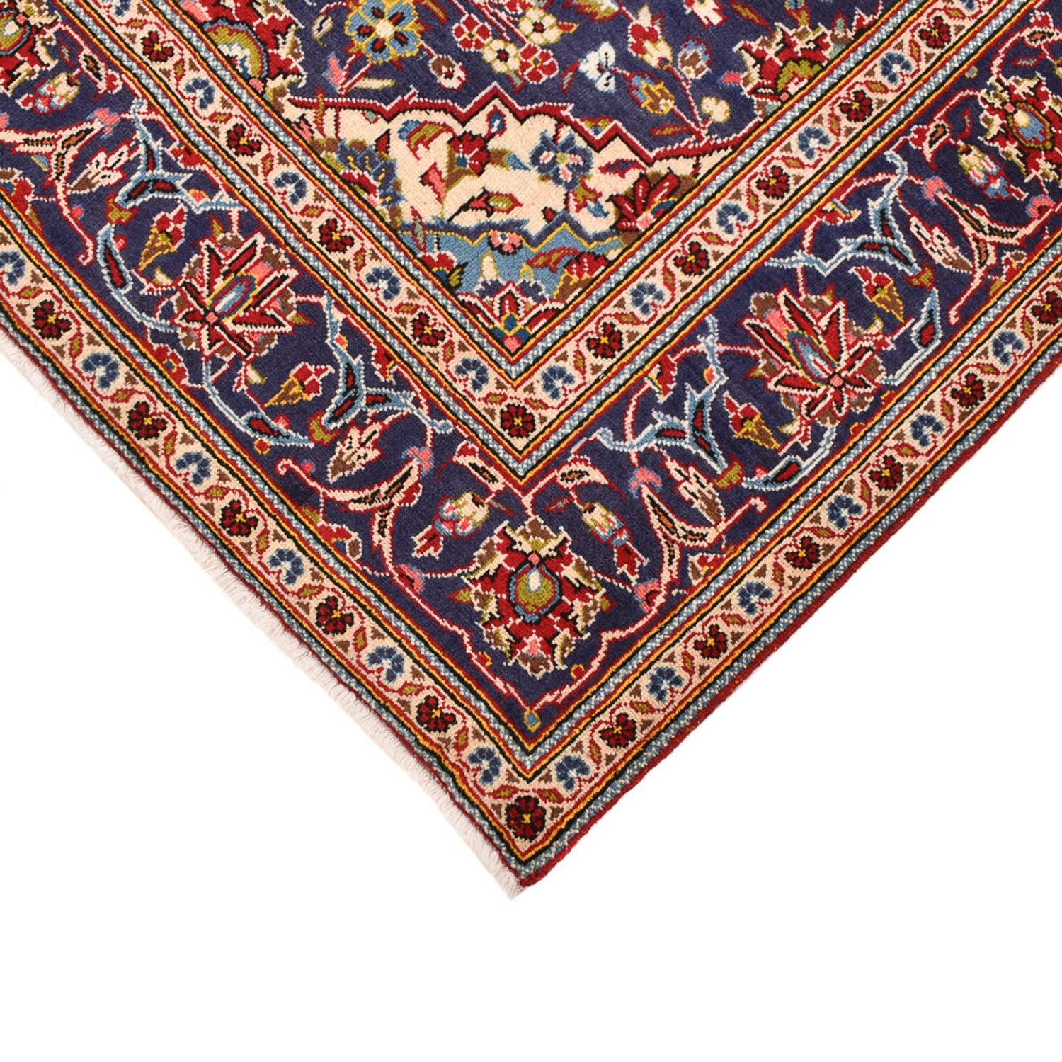 Alfombra persa - Keshan - 243 x 148 cm - rojo