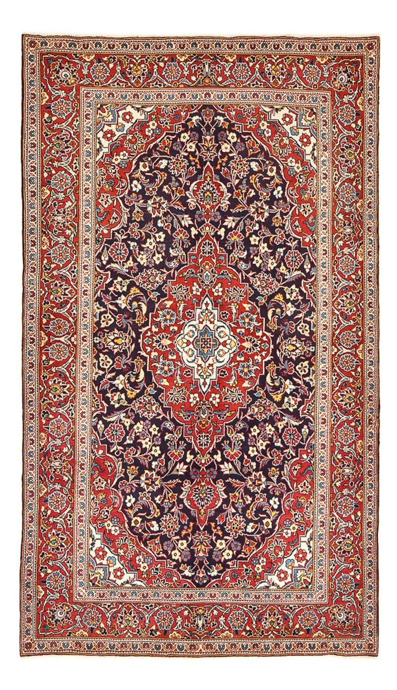 Alfombra persa - Keshan - 255 x 146 cm - azul oscuro