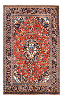 Alfombra persa - Keshan - 227 x 140 cm - rojo