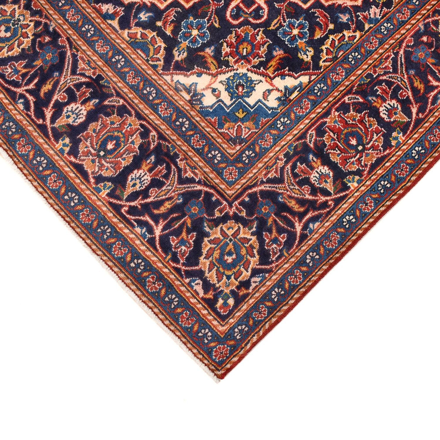 Alfombra persa - Keshan - 227 x 140 cm - rojo