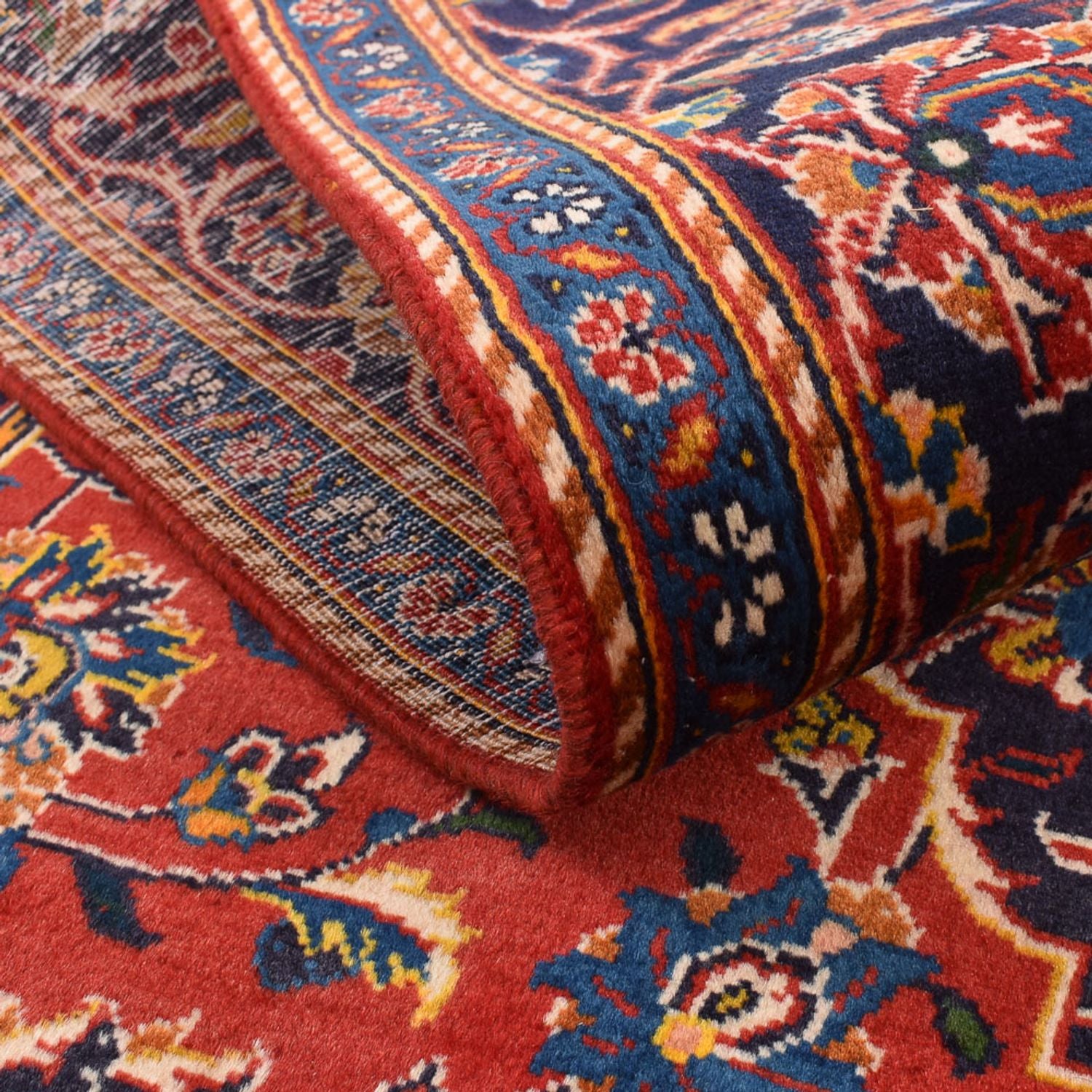 Alfombra persa - Keshan - 227 x 140 cm - rojo