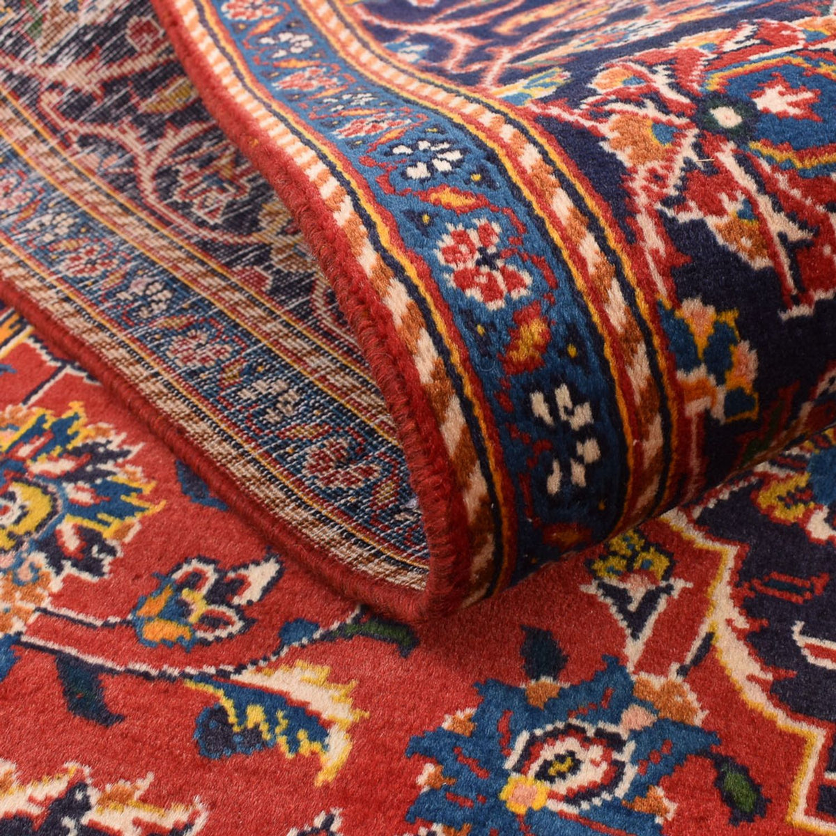 Alfombra persa - Keshan - 227 x 140 cm - rojo
