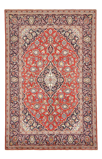 Alfombra persa - Keshan - 216 x 138 cm - rojo