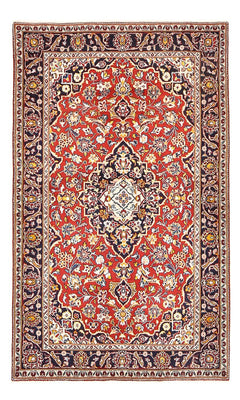 Alfombra persa - Keshan - 205 x 124 cm - rojo
