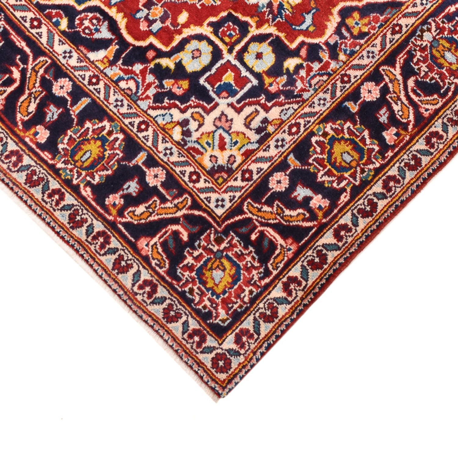 Alfombra persa - Keshan - 205 x 124 cm - rojo