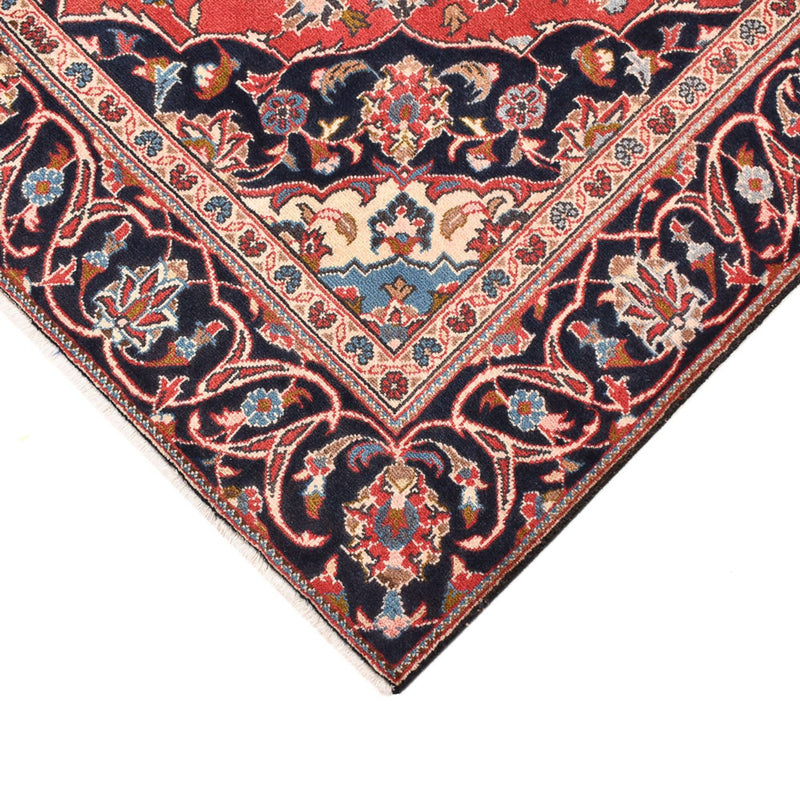 Alfombra persa - Keshan - 253 x 134 cm - rojo claro