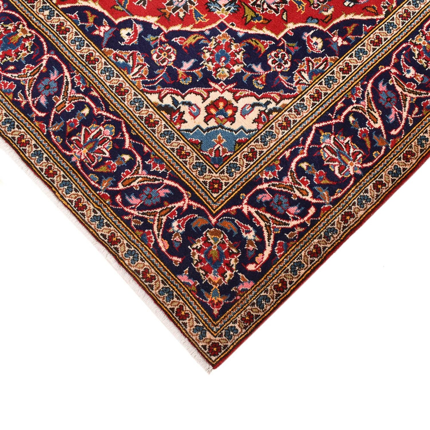 Alfombra persa - Keshan - 265 x 150 cm - rojo