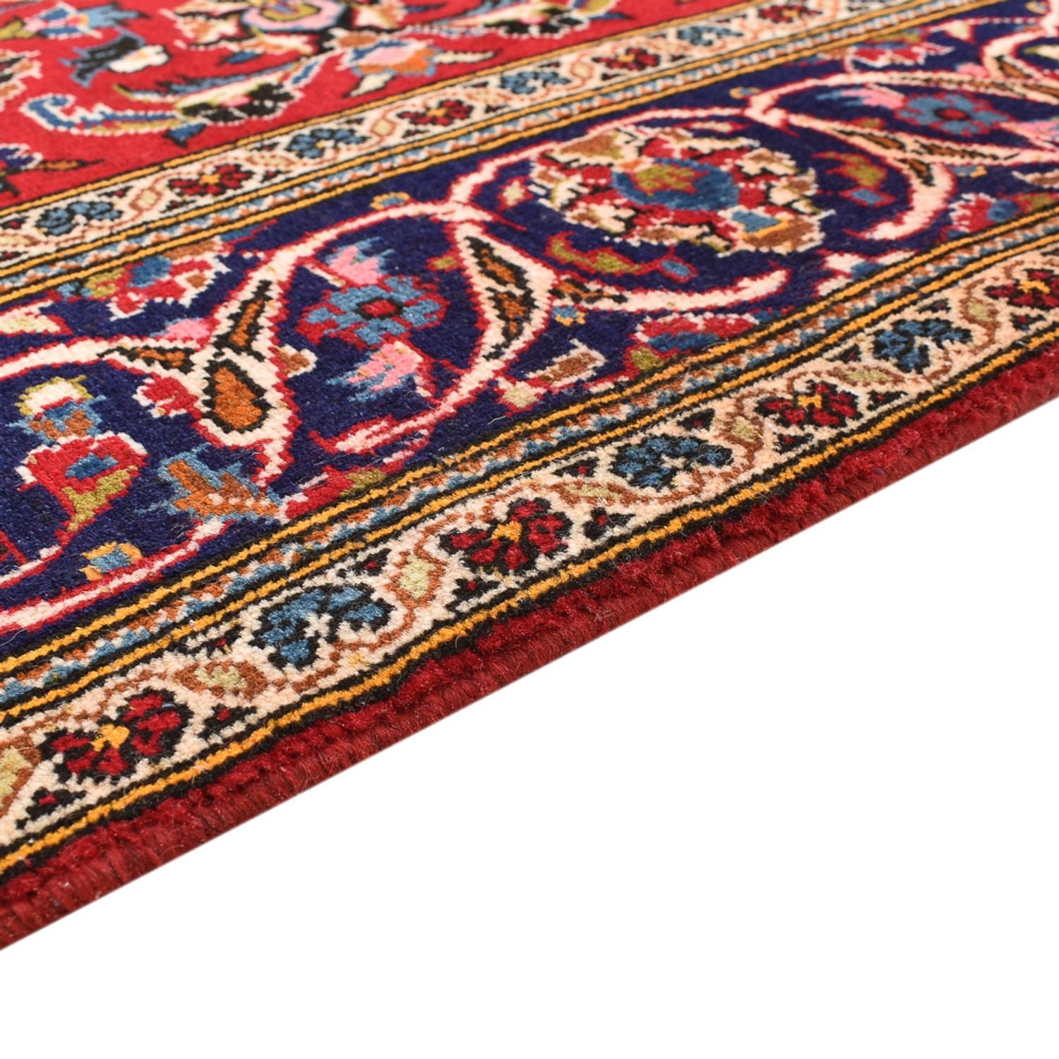 Alfombra persa - Keshan - 265 x 150 cm - rojo