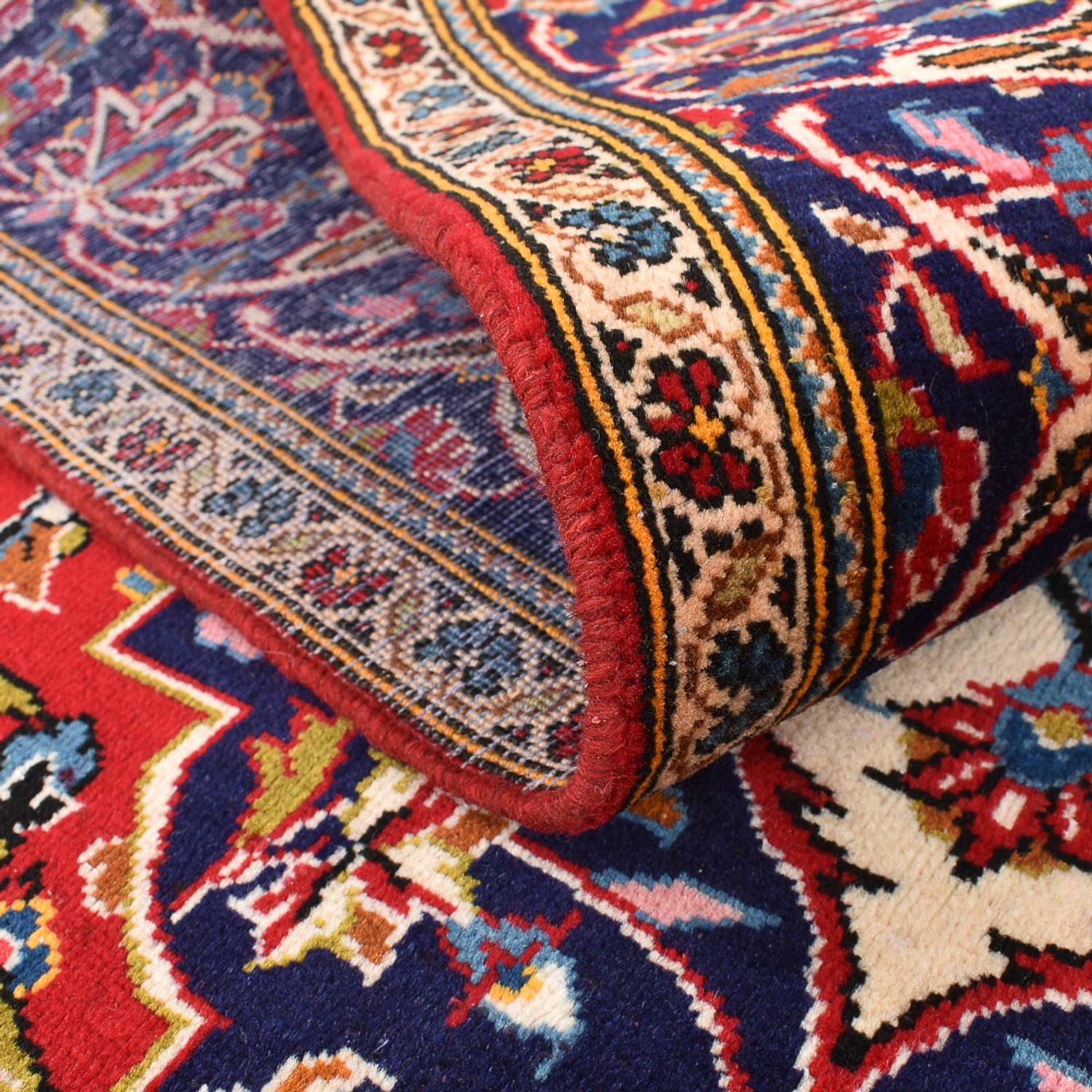 Alfombra persa - Keshan - 265 x 150 cm - rojo