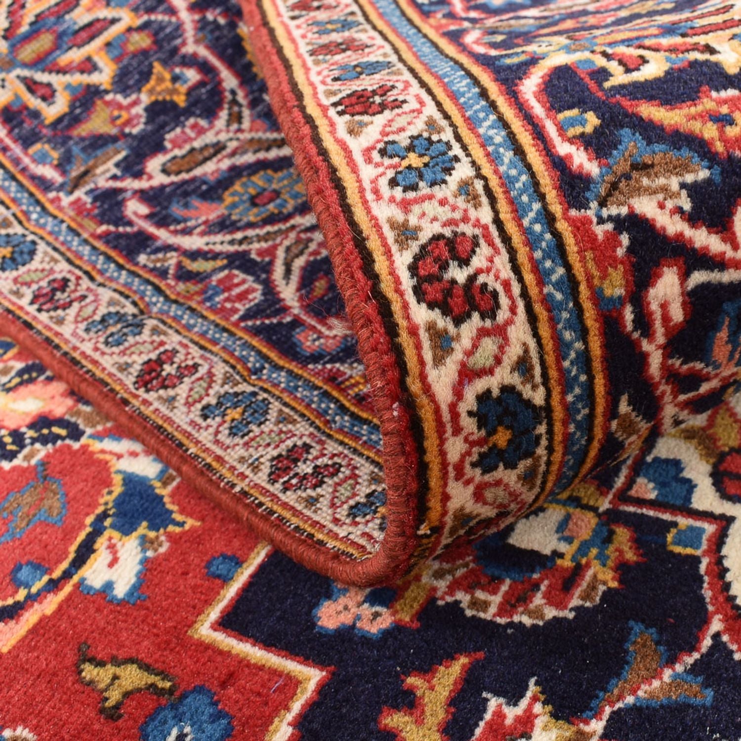 Alfombra persa - Keshan - 260 x 146 cm - rojo