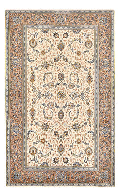 Alfombra persa - Keshan - 223 x 138 cm - beige claro