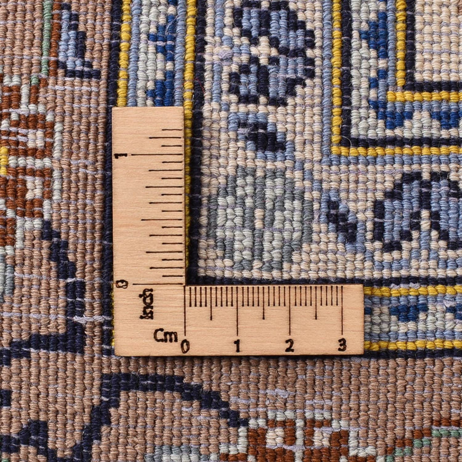 Alfombra persa - Keshan - 223 x 138 cm - beige claro