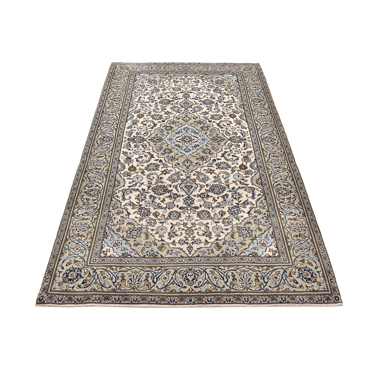 Alfombra persa - Keshan - 254 x 145 cm - arena
