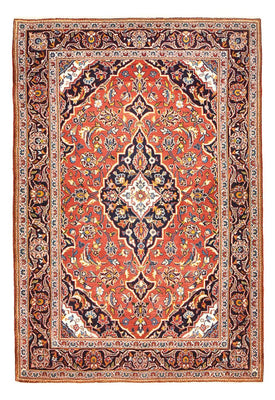 Alfombra persa - Keshan - 167 x 114 cm - rojo claro