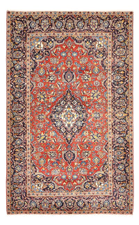 Alfombra persa - Keshan - 242 x 145 cm - rojo