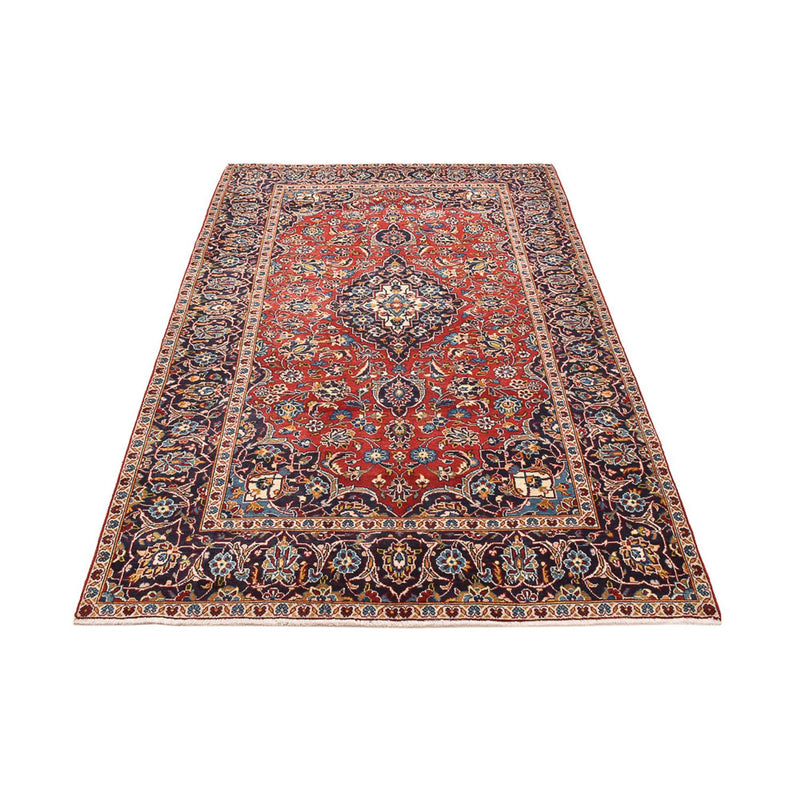 Alfombra persa - Keshan - 242 x 145 cm - rojo