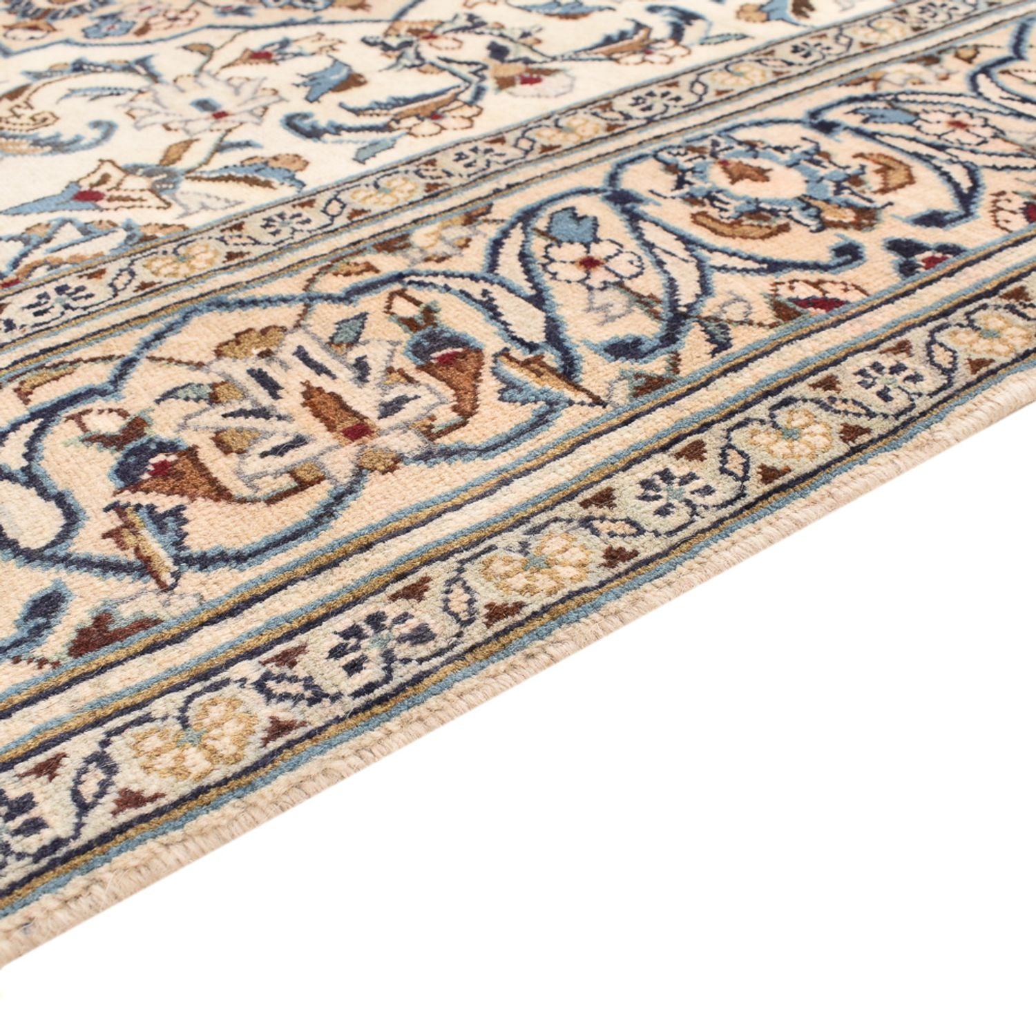 Alfombra persa - Keshan - 251 x 143 cm - arena