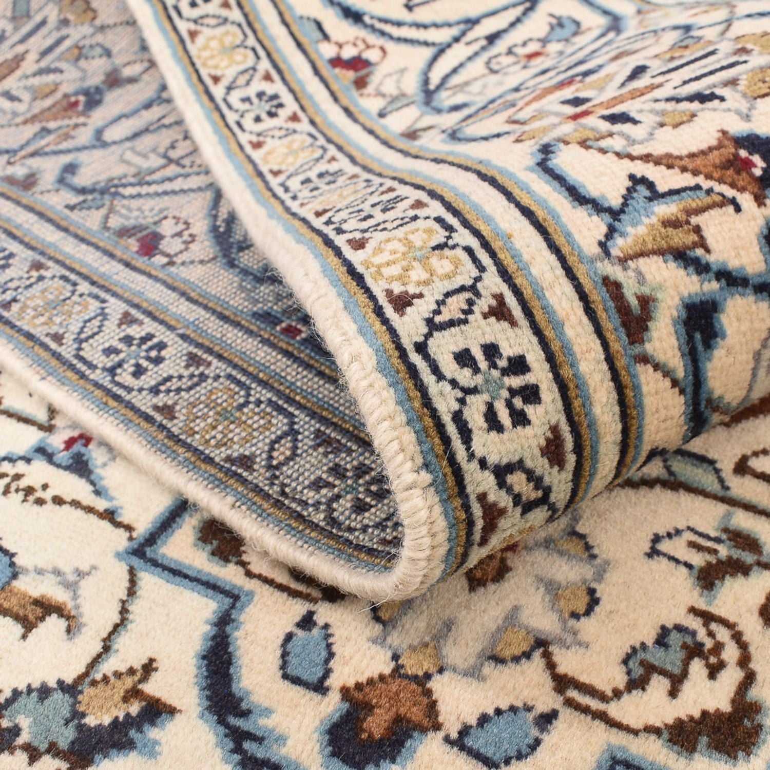 Alfombra persa - Keshan - 251 x 143 cm - arena