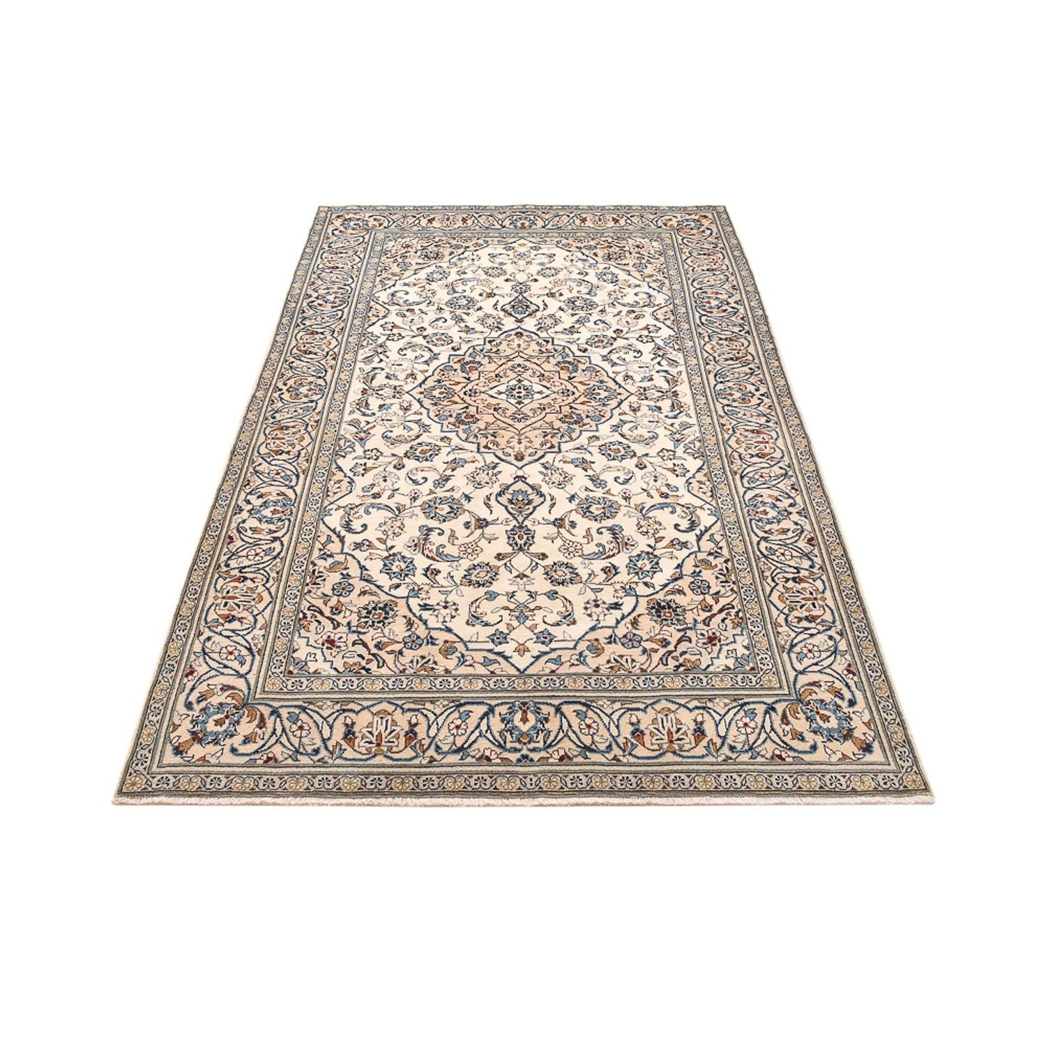 Alfombra persa - Keshan - 251 x 143 cm - arena