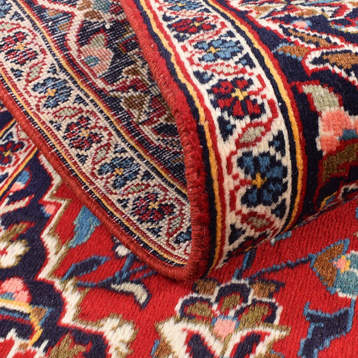 Alfombra persa - Keshan - 152 x 102 cm - rojo