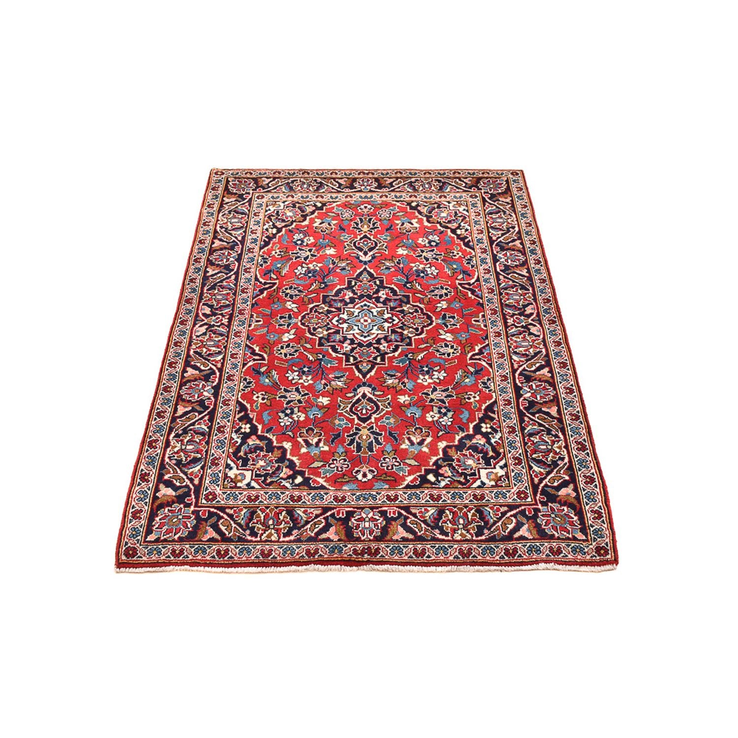 Alfombra persa - Keshan - 152 x 102 cm - rojo