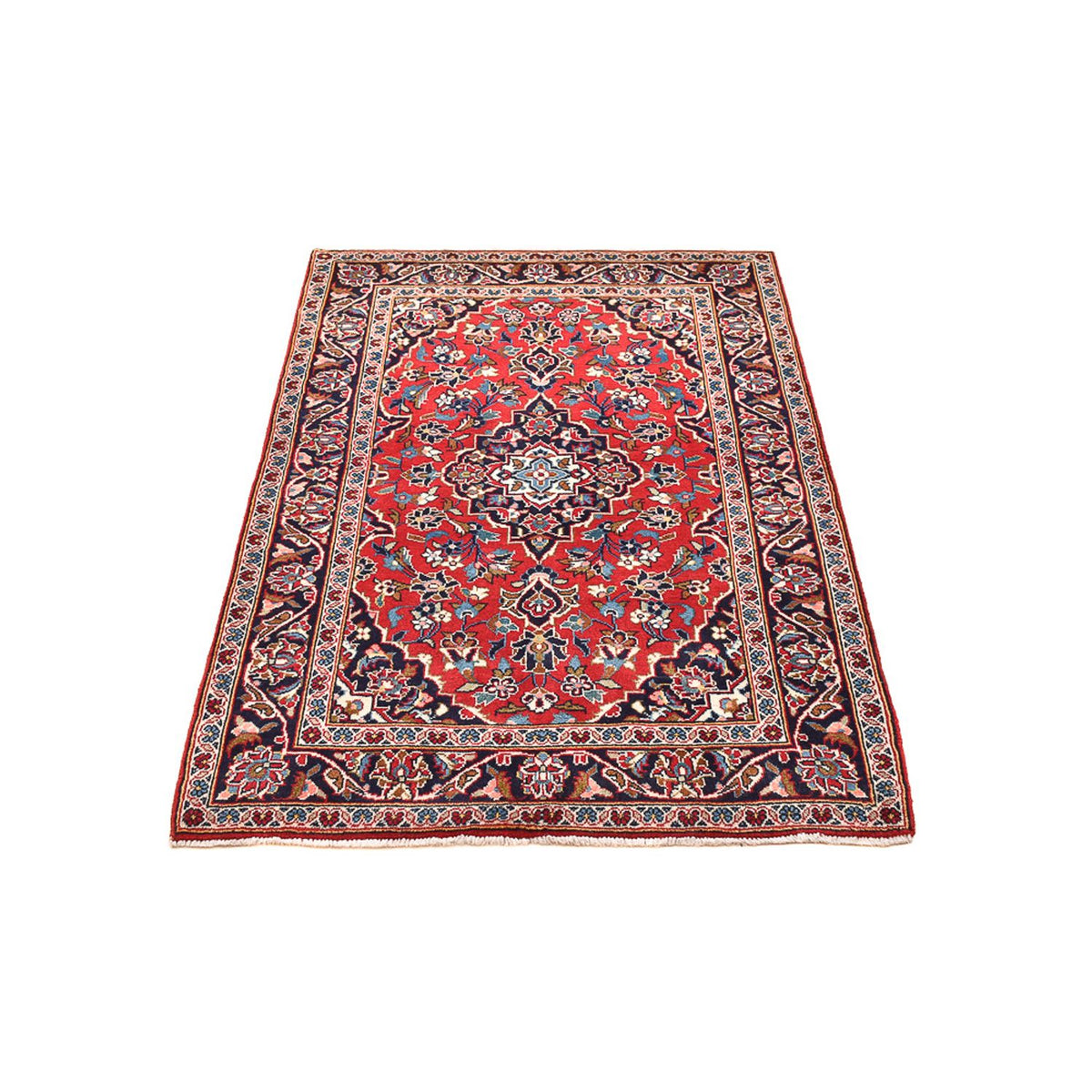 Alfombra persa - Keshan - 152 x 102 cm - rojo