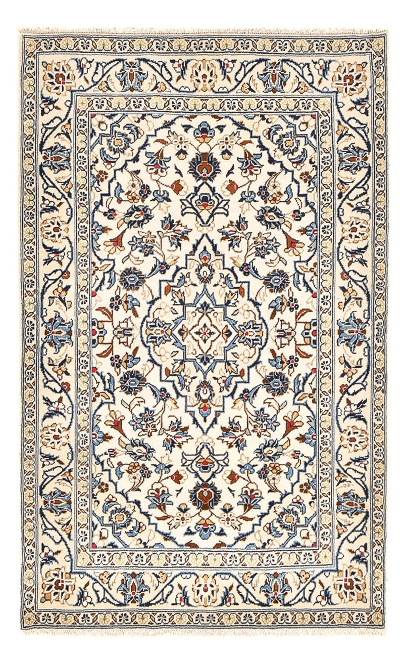 Alfombra persa - Keshan - 155 x 99 cm - arena