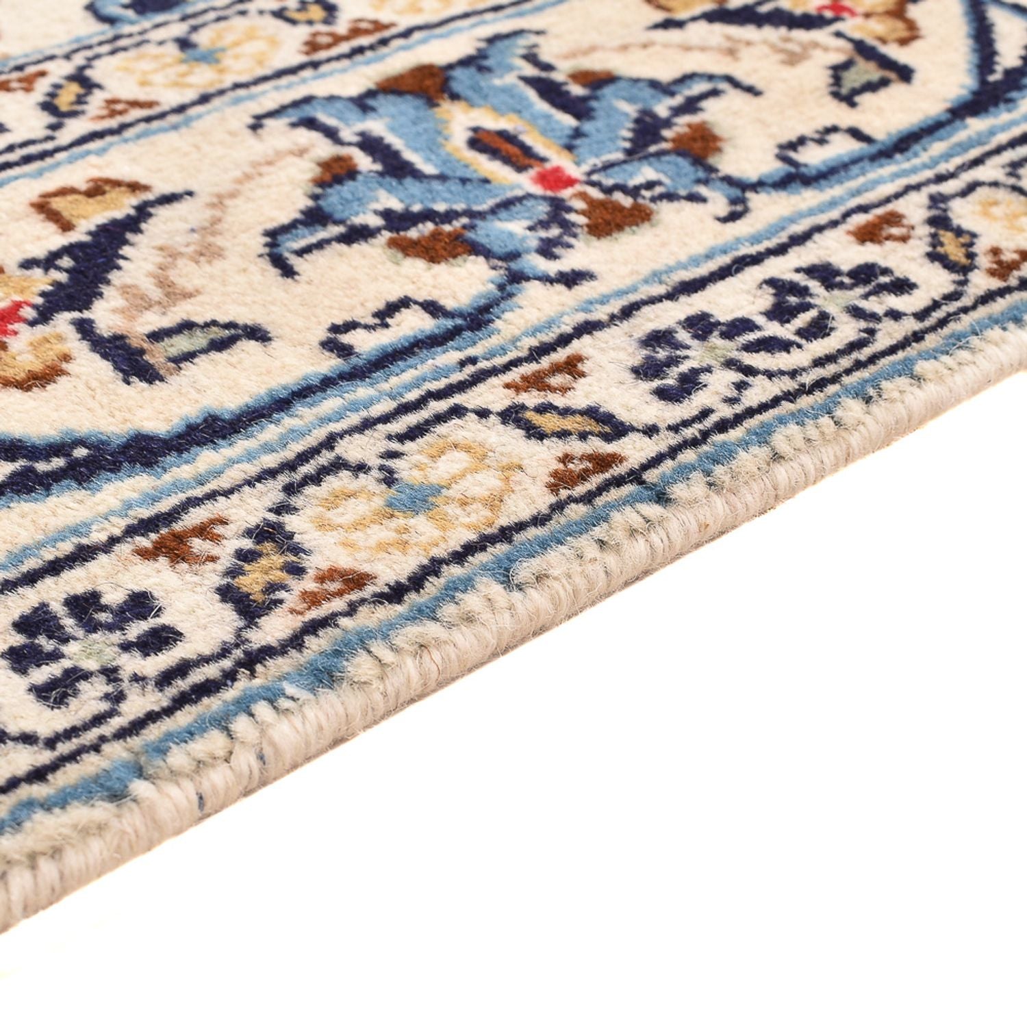 Alfombra persa - Keshan - 155 x 99 cm - arena