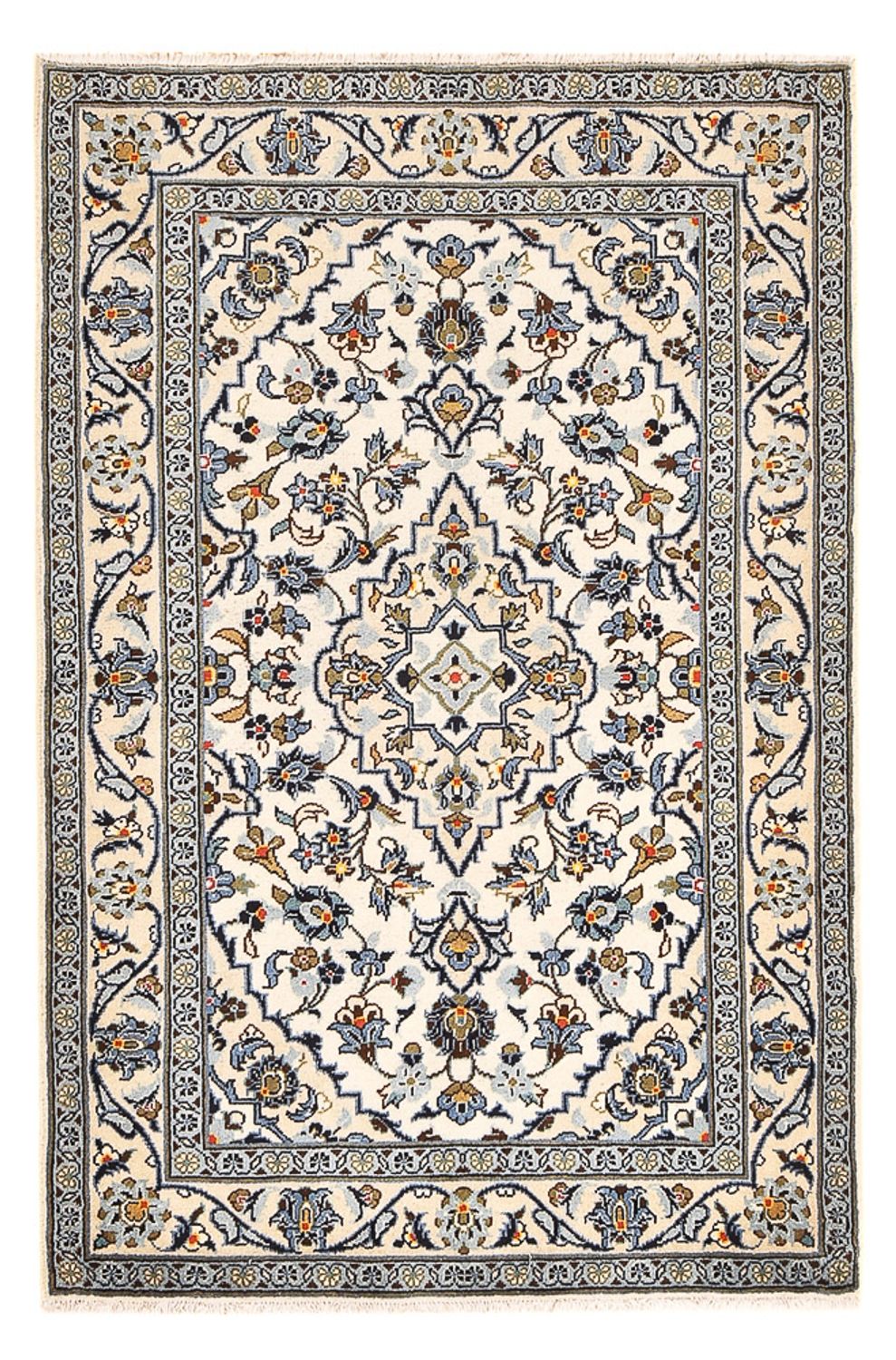 Alfombra persa - Keshan - 144 x 95 cm - arena