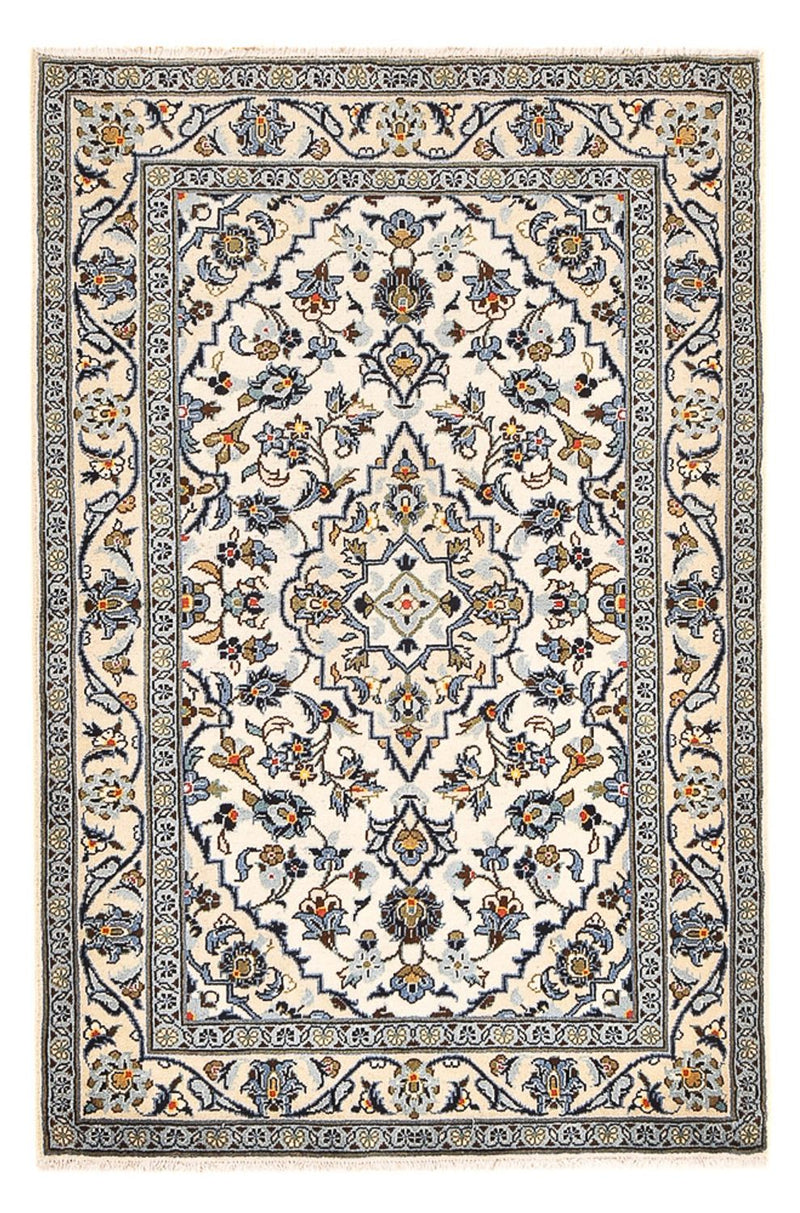 Alfombra persa - Keshan - 144 x 95 cm - arena