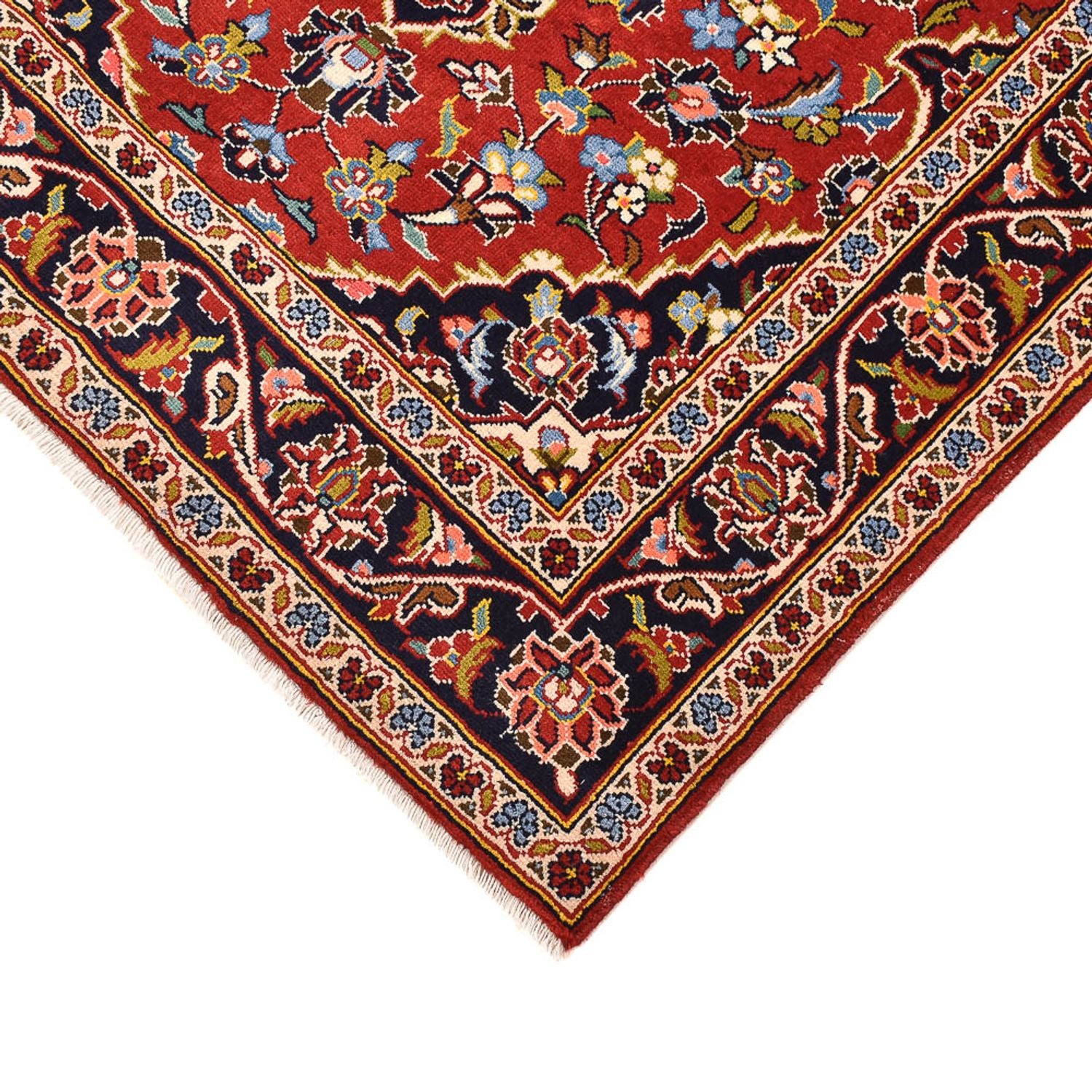 Alfombra persa - Keshan - 148 x 105 cm - rojo