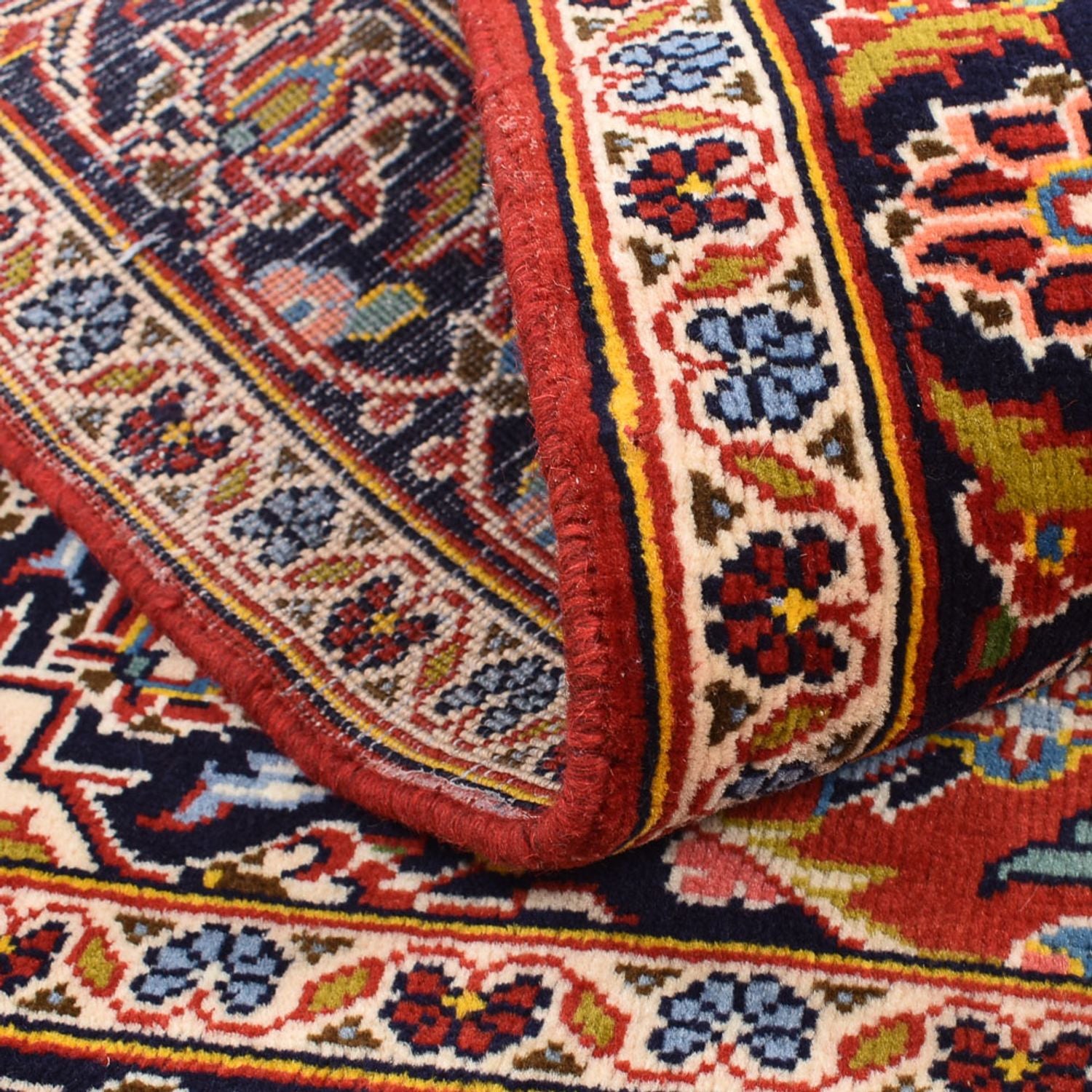 Alfombra persa - Keshan - 148 x 105 cm - rojo