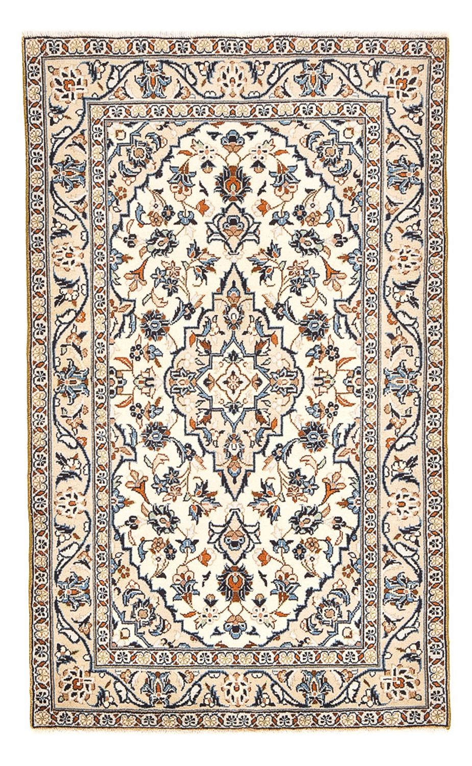 Alfombra persa - Keshan - 157 x 95 cm - arena