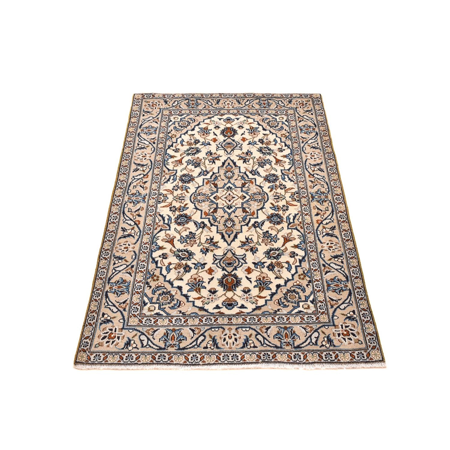 Alfombra persa - Keshan - 157 x 95 cm - arena