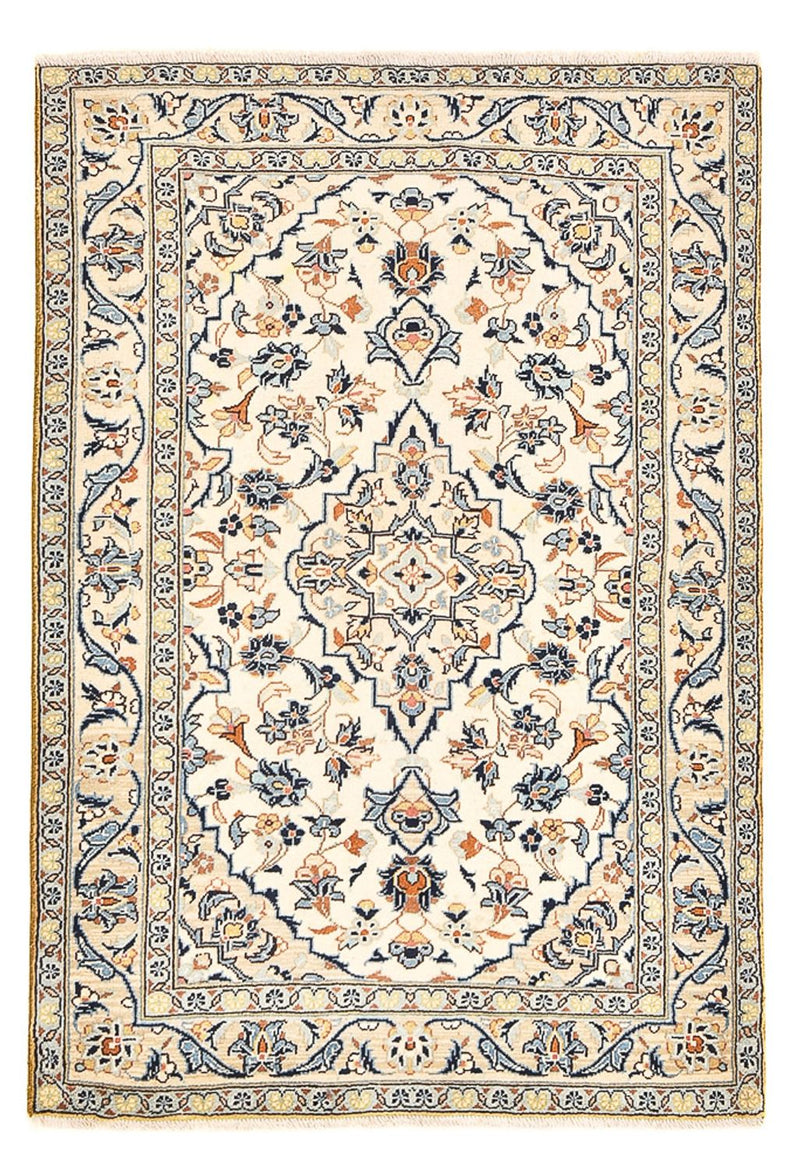 Alfombra persa - Keshan - 142 x 97 cm - arena