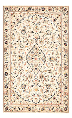 Alfombra persa - Keshan - 145 x 92 cm - beige