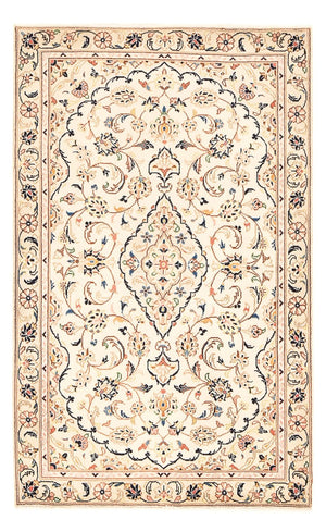 Alfombra persa - Keshan - 145 x 92 cm - beige