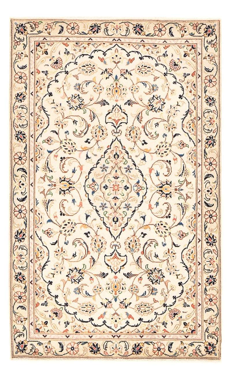 Alfombra persa - Keshan - 145 x 92 cm - beige
