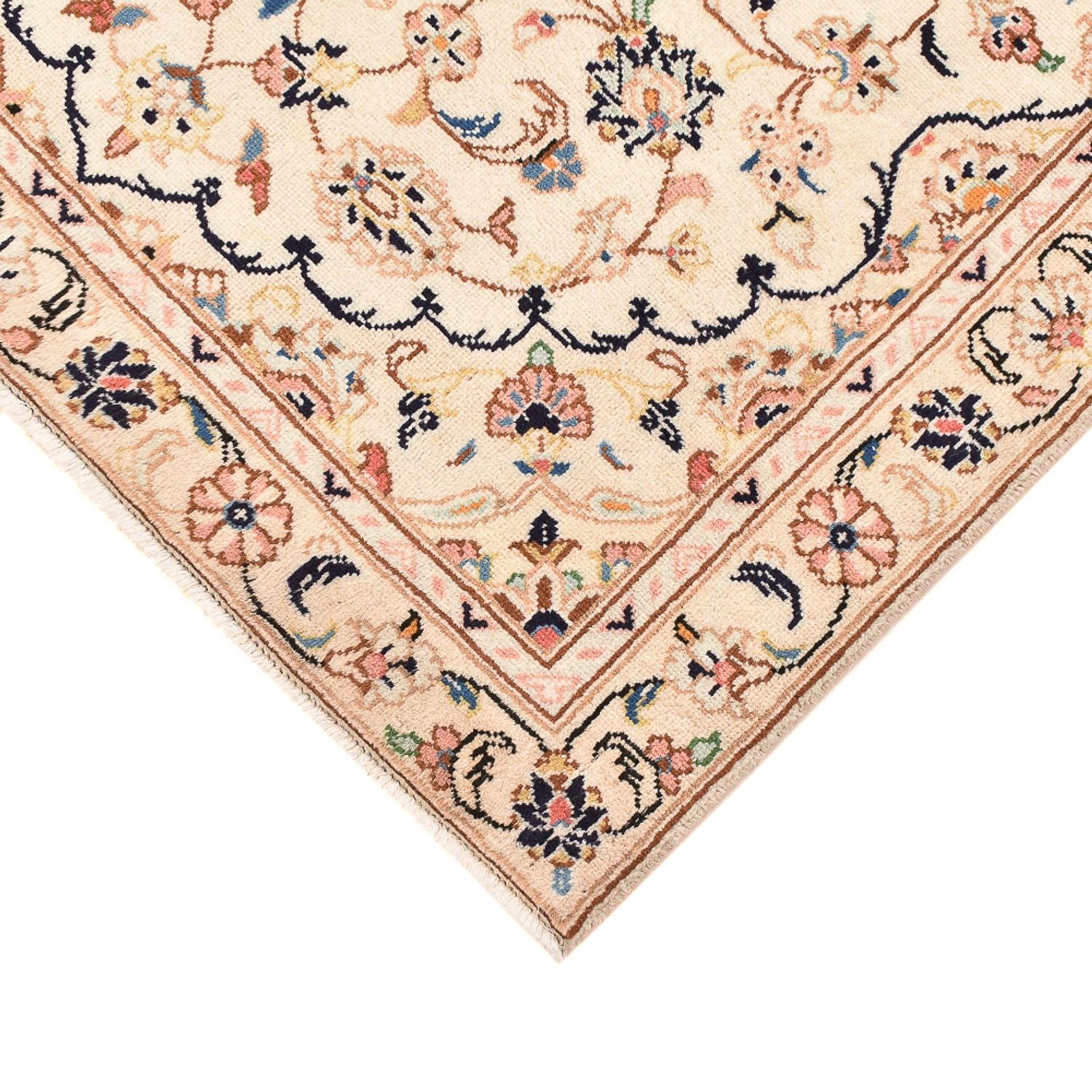 Alfombra persa - Keshan - 145 x 92 cm - beige