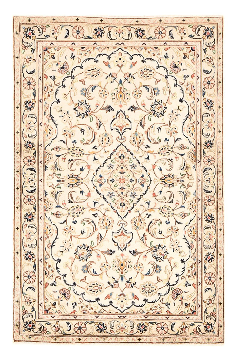 Alfombra persa - Keshan - 150 x 98 cm - beige