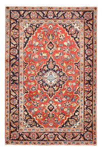 Alfombra persa - Keshan - 147 x 97 cm - rojo