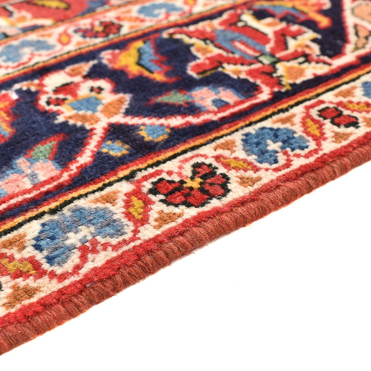 Alfombra persa - Keshan - 147 x 97 cm - rojo