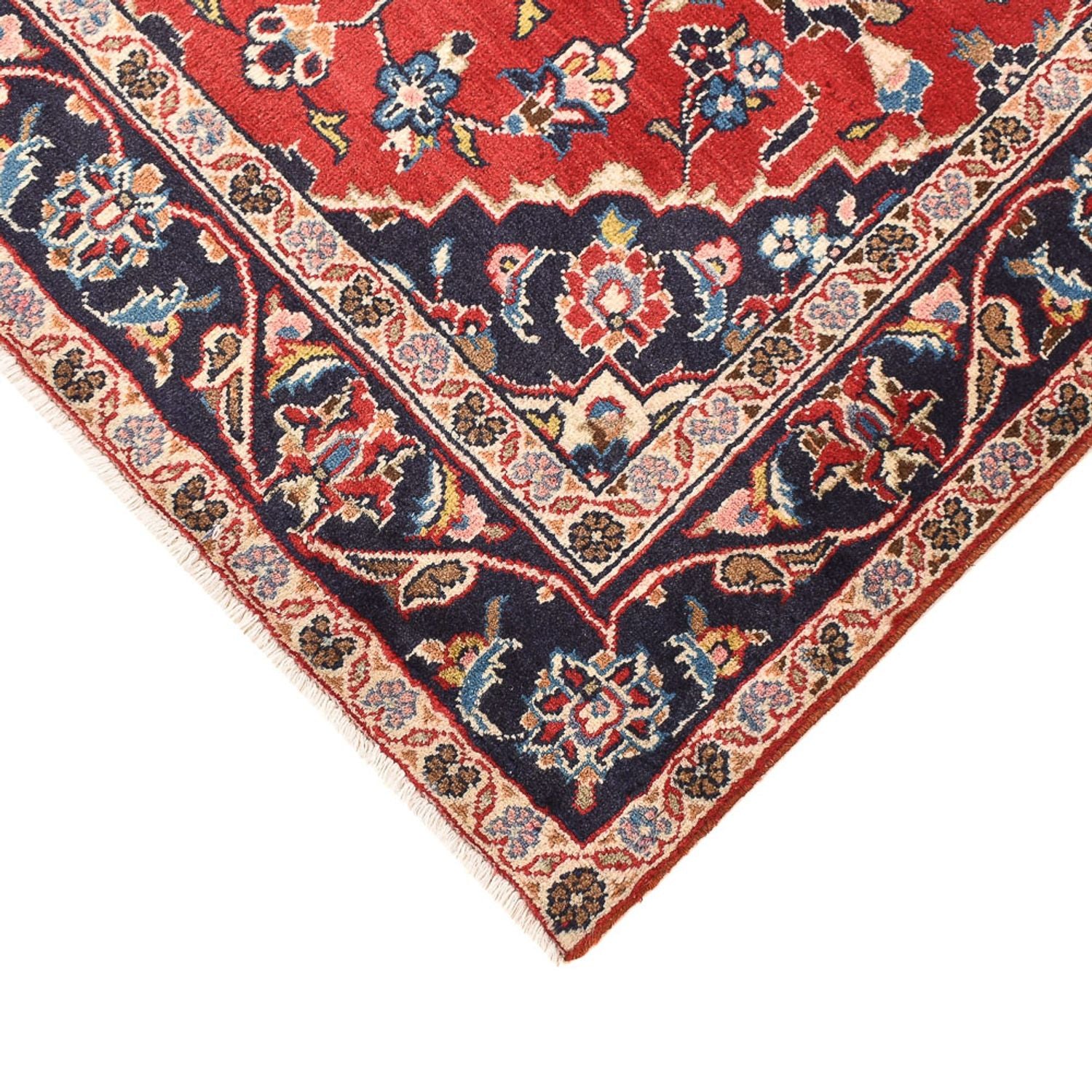 Alfombra persa - Keshan - 152 x 96 cm - rojo