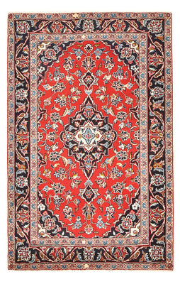 Alfombra persa - Keshan - 150 x 93 cm - rojo